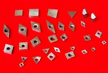 carbide inserts for PCD or PCBN